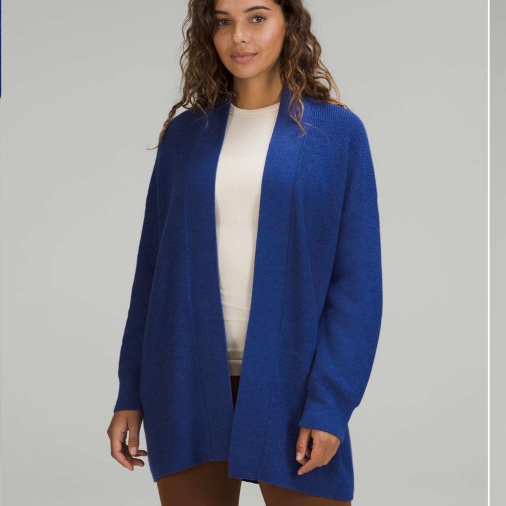 lululemon Merino Wool Blend Long Wrap Sweater
